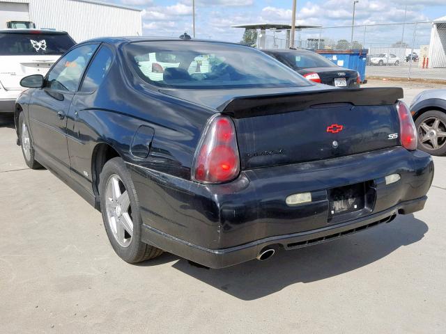 2G1WZ151749449431 - 2004 CHEVROLET MONTE CARL BLACK photo 3