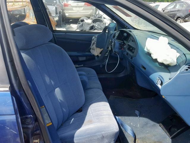 1FALP52U1RA290820 - 1994 FORD TAURUS GL BLUE photo 5