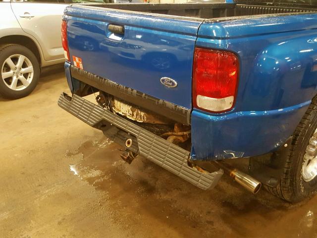 1FTYR11UX1PA61106 - 2001 FORD RANGER BLUE photo 9