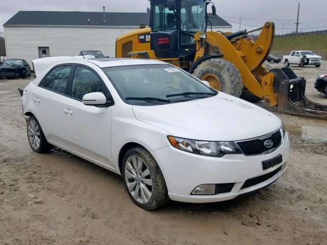 KNAFW4A31B5405036 - 2011 KIA FORTE SX WHITE photo 1