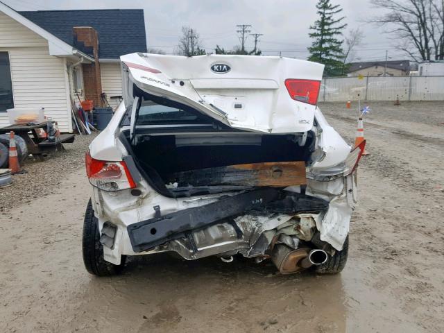 KNAFW4A31B5405036 - 2011 KIA FORTE SX WHITE photo 9