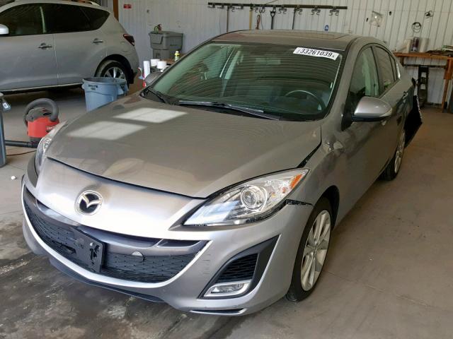 JM1BL1S66A1100610 - 2010 MAZDA 3 S GRAY photo 2