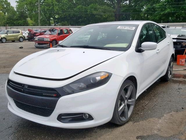 1C3CDFBA9DD312167 - 2013 DODGE DART SXT WHITE photo 2