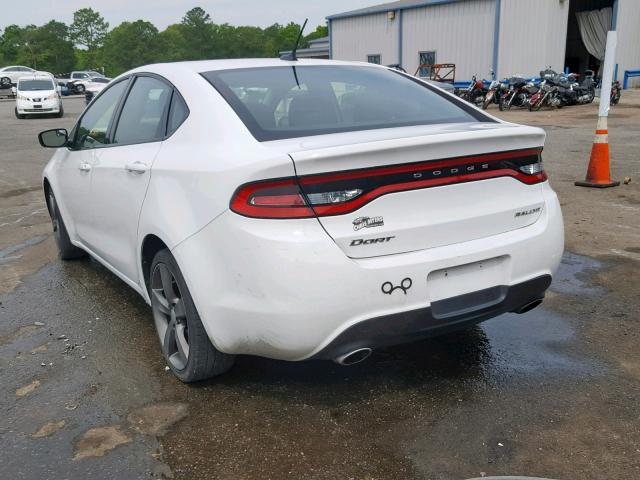 1C3CDFBA9DD312167 - 2013 DODGE DART SXT WHITE photo 3