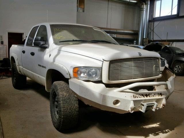 1D7KU28633J579331 - 2003 DODGE RAM 2500 S WHITE photo 1