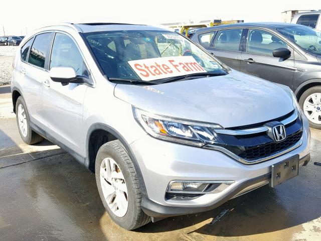 2HKRM3H76FH556985 - 2015 HONDA CR-V EXL SILVER photo 1