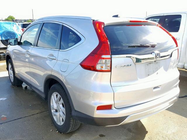 2HKRM3H76FH556985 - 2015 HONDA CR-V EXL SILVER photo 3