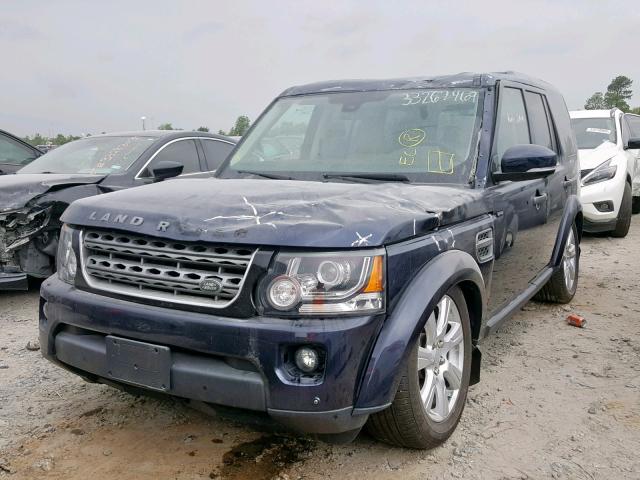 SALAG2V67GA787969 - 2016 LAND ROVER LR4 HSE BLUE photo 2