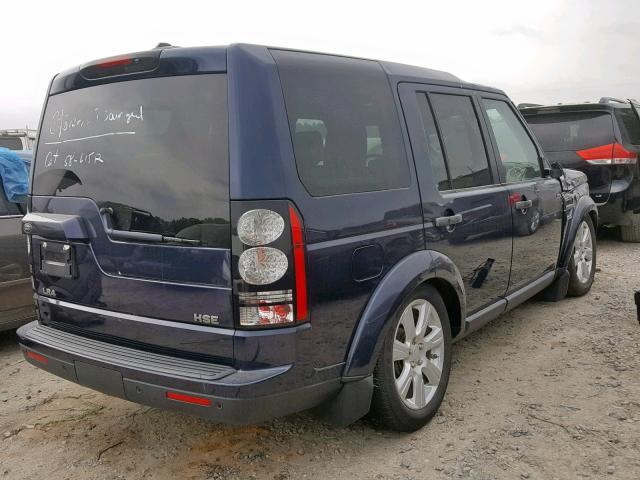 SALAG2V67GA787969 - 2016 LAND ROVER LR4 HSE BLUE photo 4