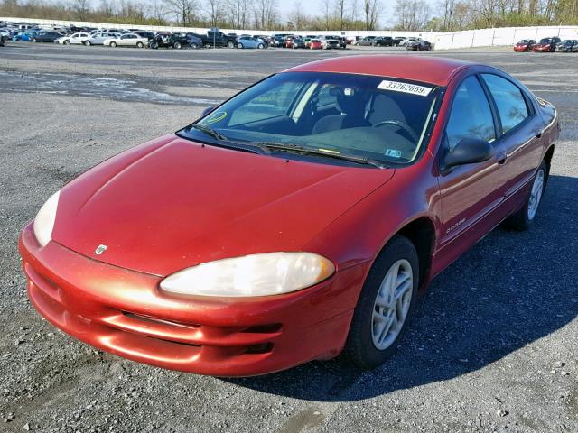 2B3HD46R2YH342921 - 2000 DODGE INTREPID MAROON photo 2