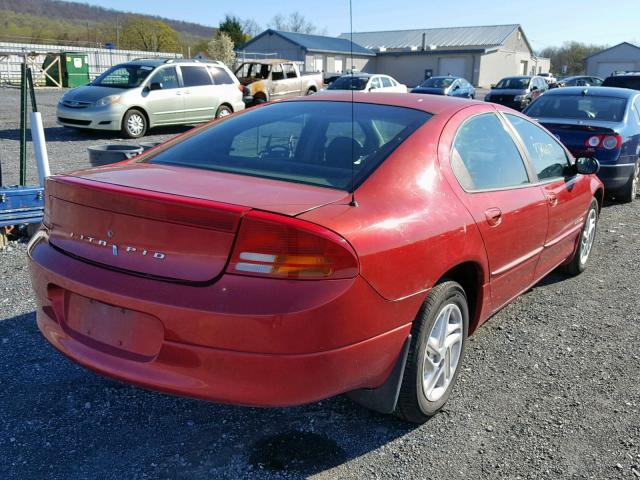 2B3HD46R2YH342921 - 2000 DODGE INTREPID MAROON photo 4