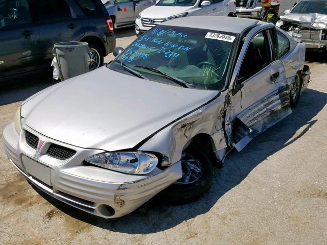 1G2NF12E62C290995 - 2002 PONTIAC GRAND AM S GRAY photo 2