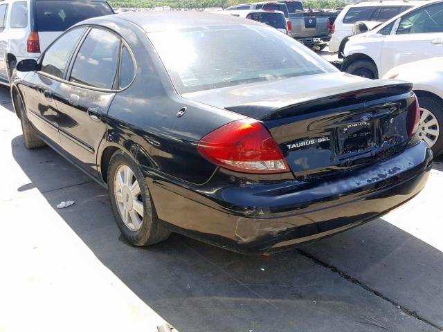 1FAFP56S64A163480 - 2004 FORD TAURUS SEL BLACK photo 3