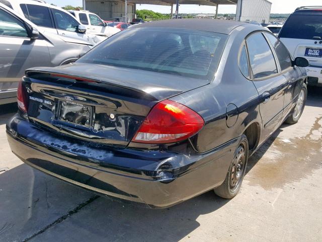 1FAFP56S64A163480 - 2004 FORD TAURUS SEL BLACK photo 4