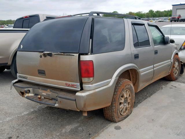 1GKDT13W312227868 - 2001 GMC JIMMY BROWN photo 4