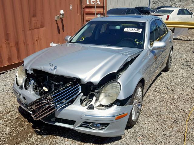 WDBUF56X57A992429 - 2007 MERCEDES-BENZ E 350 SILVER photo 2