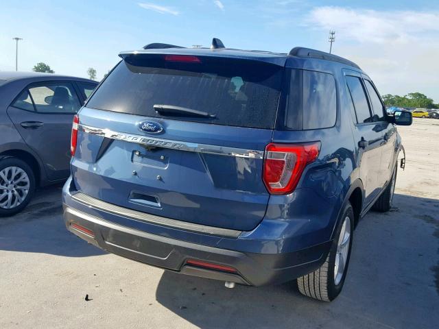 1FM5K7B8XJGB85254 - 2018 FORD EXPLORER BLUE photo 4