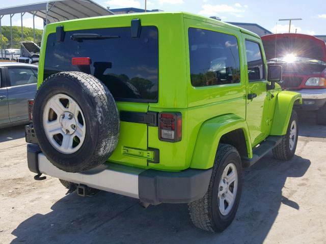 1C4AJWBG6DL576646 - 2013 JEEP WRANGLER S GREEN photo 4