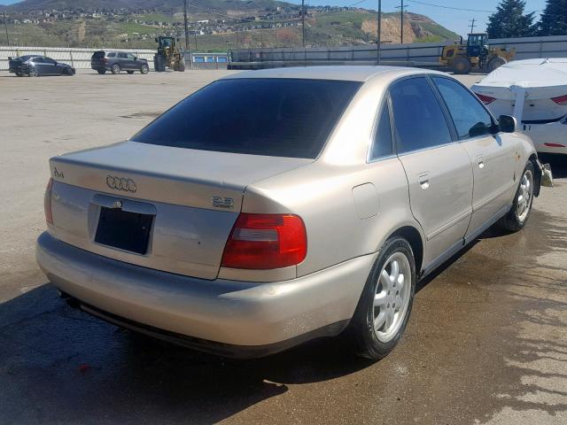 WAUED28D7WA141158 - 1998 AUDI A4 2.8 QUA TAN photo 4