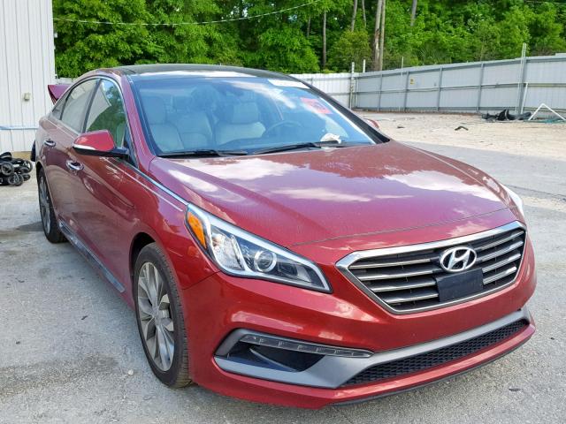 5NPE34AB7FH178617 - 2015 HYUNDAI SONATA SPO RED photo 1