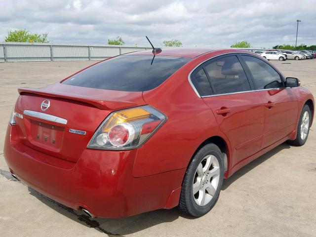 1N4CL21E29C178634 - 2009 NISSAN ALTIMA HYB BURGUNDY photo 4