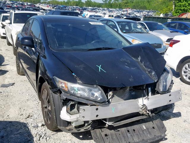 19XFB2F81DE006819 - 2013 HONDA CIVIC EX BLACK photo 1