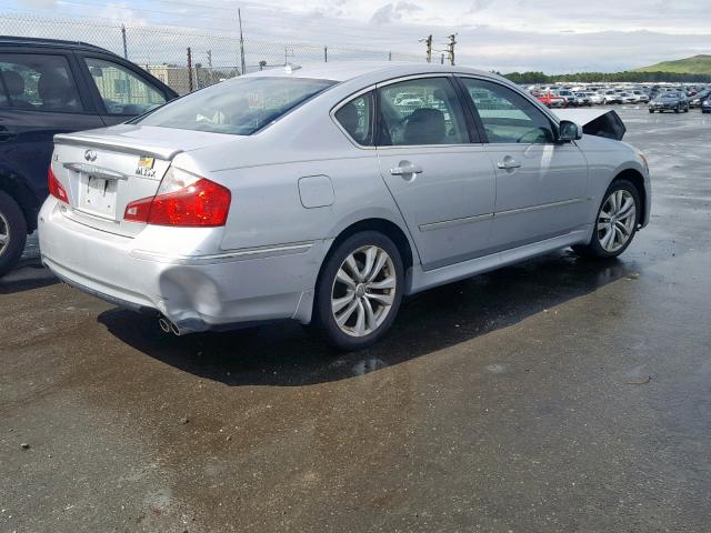 JNKAY01F08M654063 - 2008 INFINITI M35 BASE SILVER photo 4