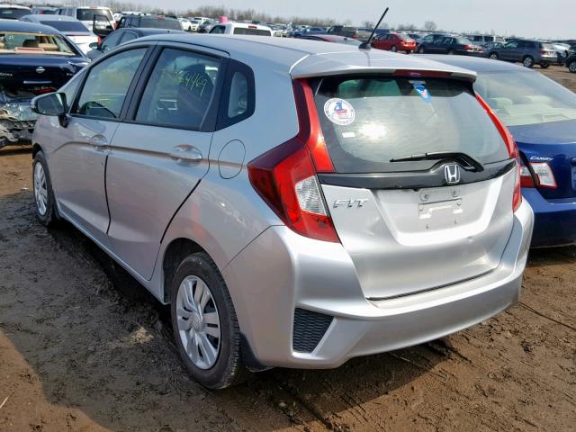 3HGGK5H54FM754032 - 2015 HONDA FIT LX SILVER photo 3