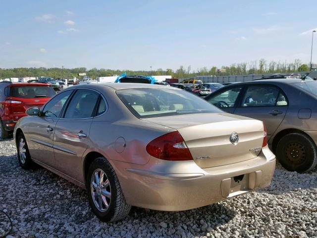 2G4WD532851205842 - 2005 BUICK LACROSSE C GOLD photo 3