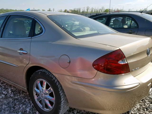 2G4WD532851205842 - 2005 BUICK LACROSSE C GOLD photo 9