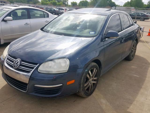 3VWSF71K36M809480 - 2006 VOLKSWAGEN JETTA 2.5 BLUE photo 2