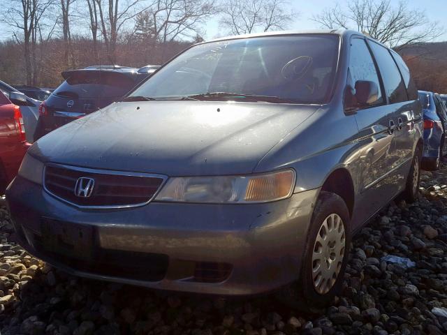 2HKRL18582H535183 - 2002 HONDA ODYSSEY LX GRAY photo 2