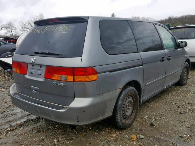 2HKRL18582H535183 - 2002 HONDA ODYSSEY LX GRAY photo 4