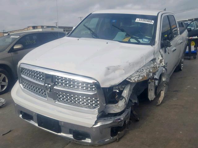 1C6RR6NTXES343954 - 2014 RAM 1500 LARAM WHITE photo 2