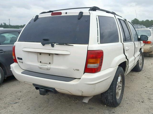 1J4G258N8YC283533 - 2000 JEEP GRAND CHER WHITE photo 4