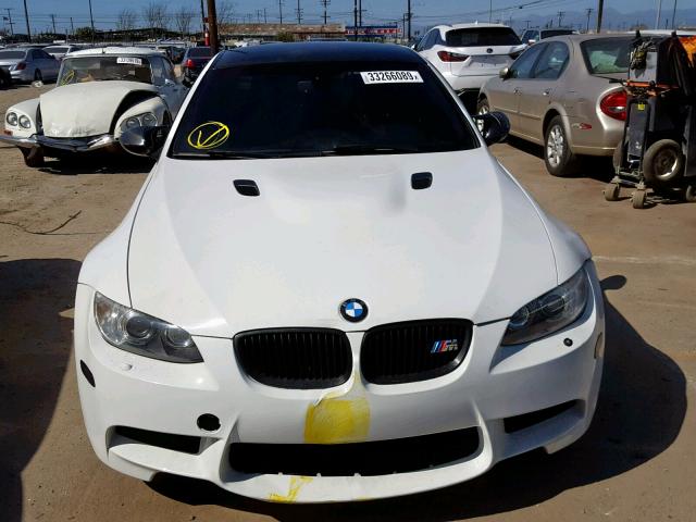 WBSKG9C55BE367684 - 2011 BMW M3 WHITE photo 9