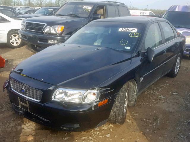 YV1TS59H941365932 - 2004 VOLVO S80 2.5T BLACK photo 2