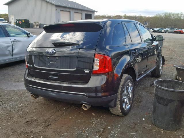 2FMDK4JC8CBA95868 - 2012 FORD EDGE SEL BLACK photo 4