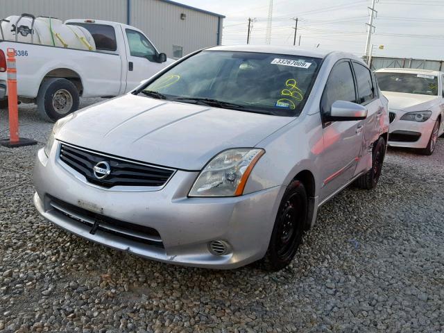 3N1AB6AP6BL695428 - 2011 NISSAN SENTRA 2.0 SILVER photo 2