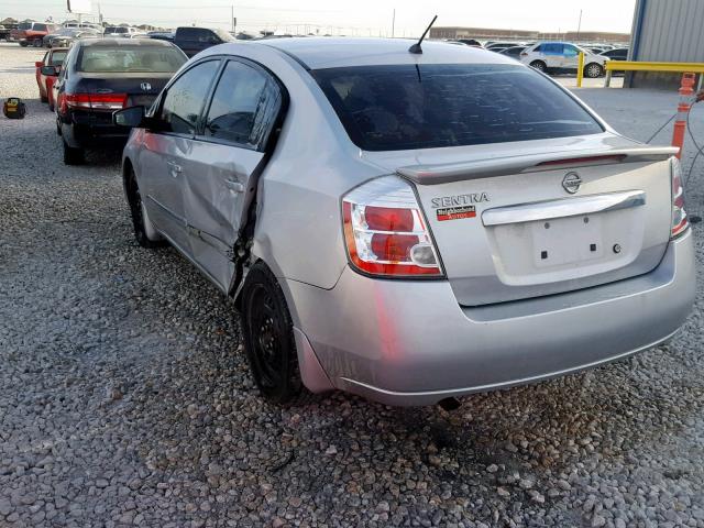 3N1AB6AP6BL695428 - 2011 NISSAN SENTRA 2.0 SILVER photo 3