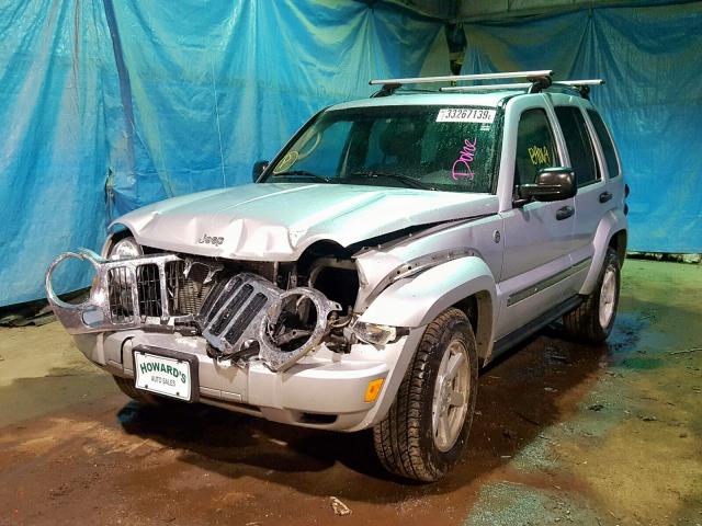 1J4GL58K95W501041 - 2005 JEEP LIBERTY LI SILVER photo 2