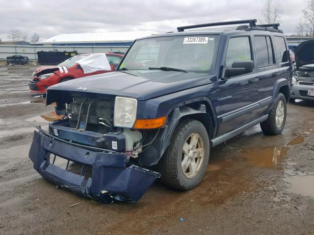 1J8HG48K86C238903 - 2006 JEEP COMMANDER BLUE photo 2