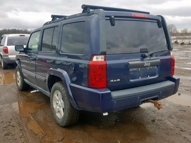 1J8HG48K86C238903 - 2006 JEEP COMMANDER BLUE photo 3