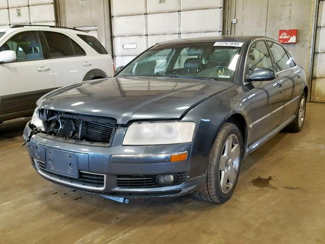 WAUML44E95N002715 - 2005 AUDI A8 L QUATT BLUE photo 2