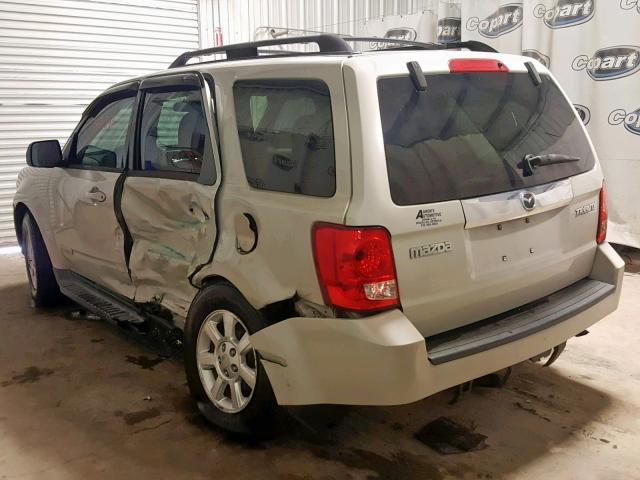 4F2CZ06198KM21332 - 2008 MAZDA TRIBUTE S SILVER photo 3