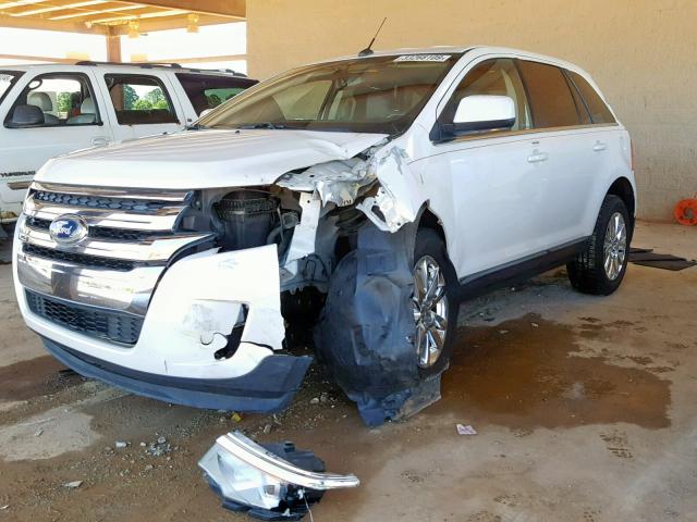 2FMDK3KC5BBA81577 - 2011 FORD EDGE LIMIT WHITE photo 2