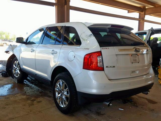 2FMDK3KC5BBA81577 - 2011 FORD EDGE LIMIT WHITE photo 3