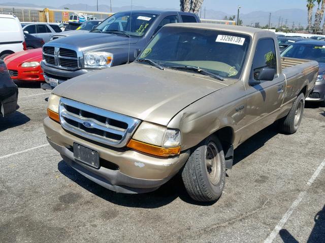 1FTYR10V6XUB20477 - 1999 FORD RANGER GOLD photo 2