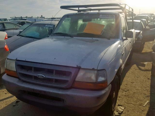 1FTYR10XXXPB81444 - 1999 FORD RANGER WHITE photo 2