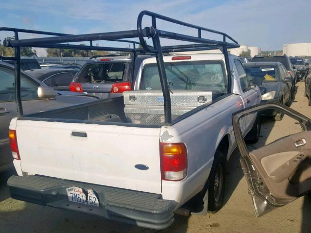 1FTYR10XXXPB81444 - 1999 FORD RANGER WHITE photo 4